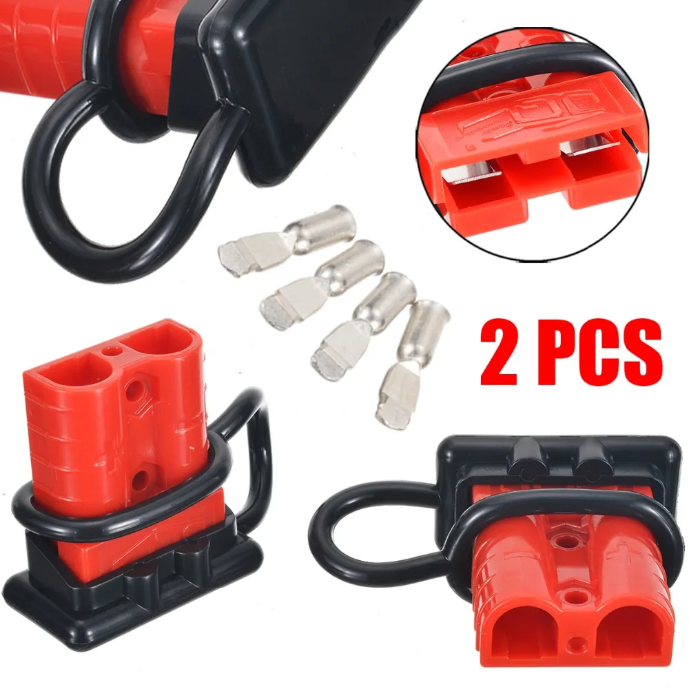 Red 50A Battery Quick Connect Winch Connector Plug Power Supply 10pcs 