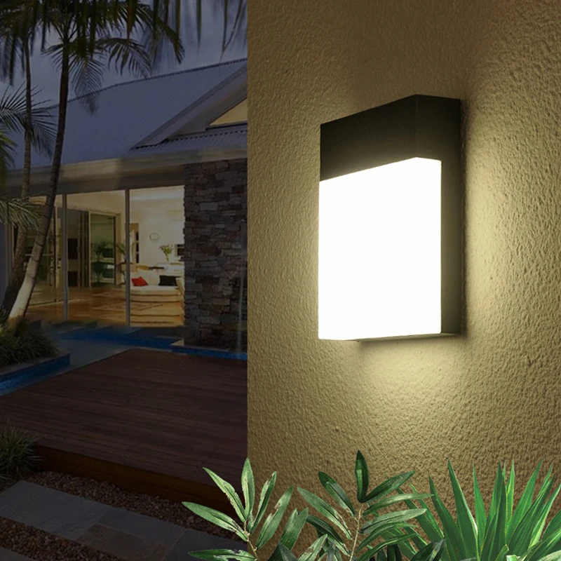 

DONWEI 15W LED Wall Light Waterproof IP64 Porch Light Outdoor Modern LED Wall Lamp Sconces for Courtyard Garden AC90~260V