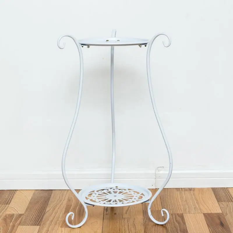  European thick wrought iron flower stand green multi-layer living room floor balcony folding flower