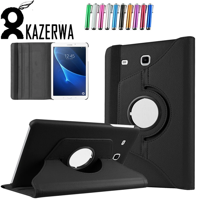 Для Galaxy Tab A 7 0 умный чехол 360 Вращающийся из искусственной кожи для Samsung T280 T280N T285 +