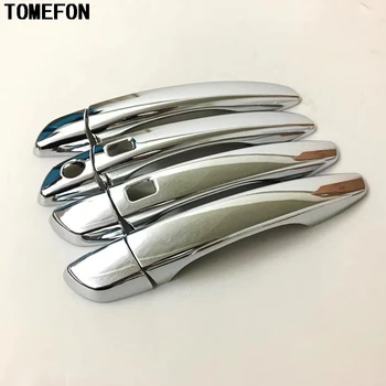 

TOMEFON For Peugeot 3008 GT 2016 2017 2018 LHD ABS Chrome Side Door Handle Cover Trim Sticker Car Exterior Accessories 8pcs