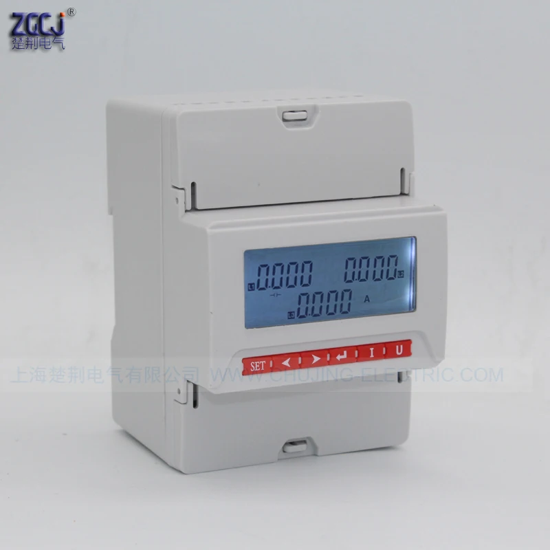 

CJ-3AADY LCD display 3 phase Din ampere meter with RS485 din type current meter LCD 3 phase 3 wire and 4 wire A meter monitor