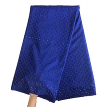Простой Royal Blue кружева хлопок польский кружева для Для мужчин одежда Африканский швейцарский кружевной ткани Польский Ткань для Для мужчин Применение 30