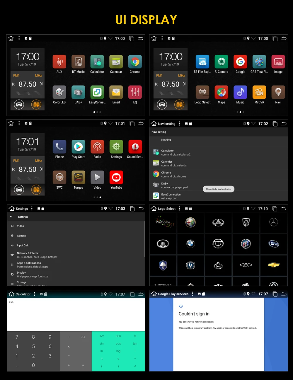 Best 4G 2din android 9.0 car radio auto Bluetooth 8Core 2+32 multimedia player universal GPS Navigation 1024*600 swc dab tpms dvr map 2
