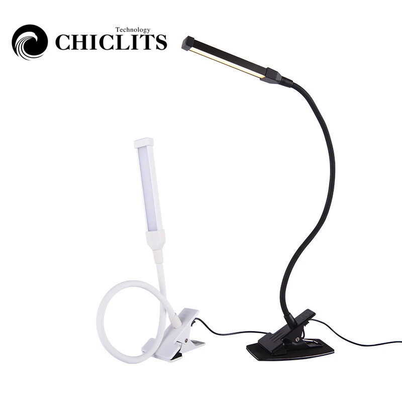 

Led Table Lamp With Clip Desk Lamp USB bedside lampada For Bedroom Reading Study Book Light 5V 4W Aluminum Book light home decor