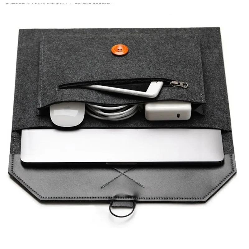 Фетровый чехол для ноутбука 14 15 6 16 дюймов Macbook Xiaomi air 13 Pro Retina 11 12 3 дюймов|Сумки и