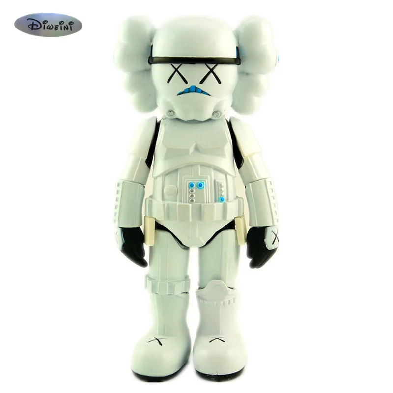 

10 inch high Version Originalfake Kaws Star War Storm Trooper Medicom Toy kaws Factory Product With Betail Box
