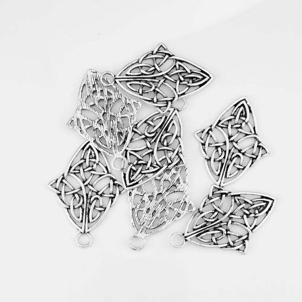 

6pcs 50*35mm Large Celtics Charms For Necklace Bracelet Handmade DIY Jewelry Accessories