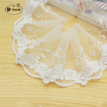 

5Yards Width 8cm Cotton Wire Embroidered Lace Fabric , DIY Handmade Lace Materials, Clothing Accessories Lace Trim RS672