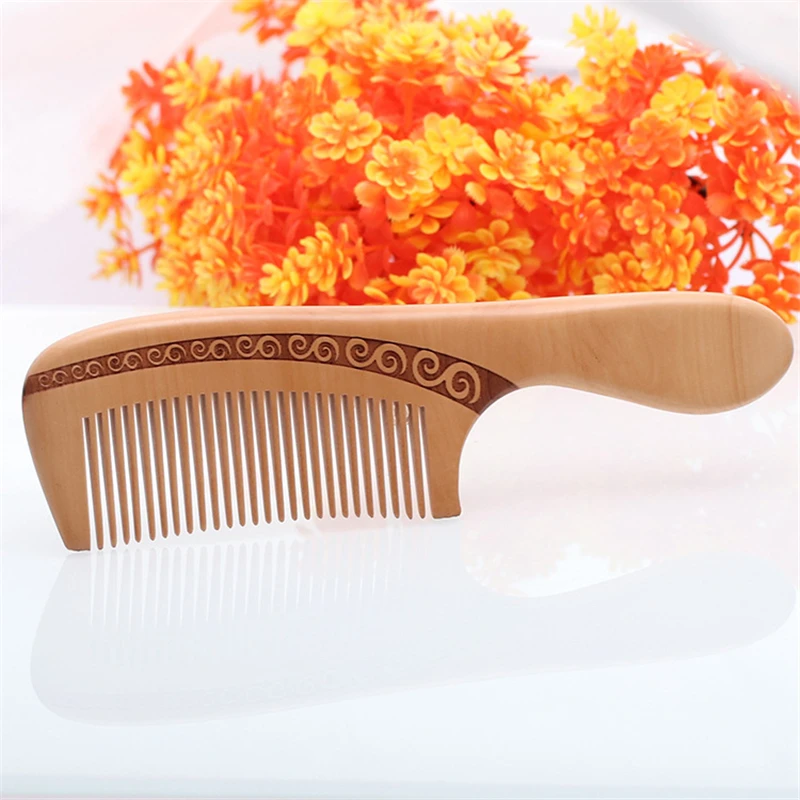 New Fashion Chinese China Wood Carved Comb Classical Pocket Men Women Hair Combs Gift Styling Tool 1PCs | Красота и здоровье