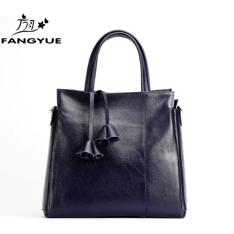 

Popular style leather lady handbag head layer leather large bag collect bag