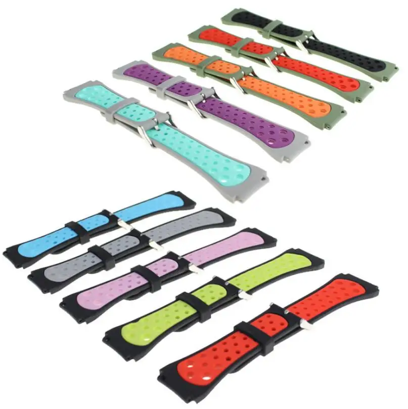 KINGBEIKE 11 Colors Smart Watch Strap For Samsung Galaxy Gear S3 Classic Frontier R760/765/770 22mm Silicone WatchBands