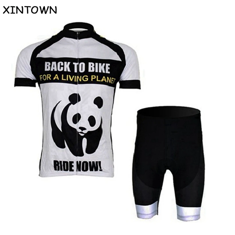 

XINTOWN Panda Cycling Jersey Bike Jersey Shorts Bicycle Sportwear ciclismo Short Sleeve T-Shirt Clothing Jersey S-4XL