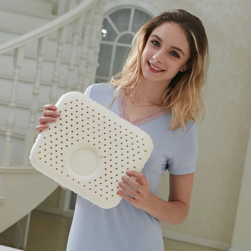 

Juwen 30x25cm Natural Latex Pillow Sleeping Bedding Cervical Massage Pillow Health Neck Bonded Head Care Memory Pillow20