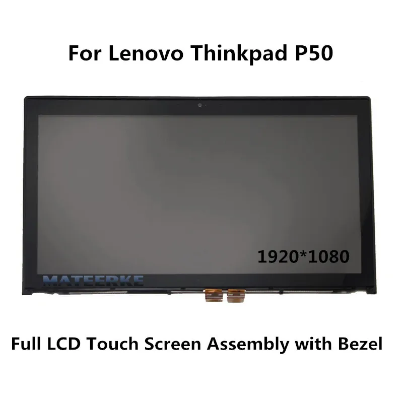 New for Lenovo Thinkpad P50 20EN LCD Touch Screen Assembly with Bezel