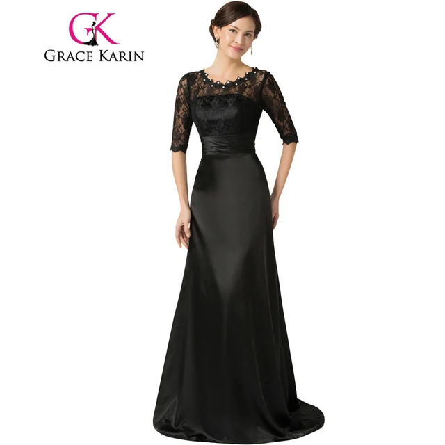 Stretch Satin Long Formal Dresses