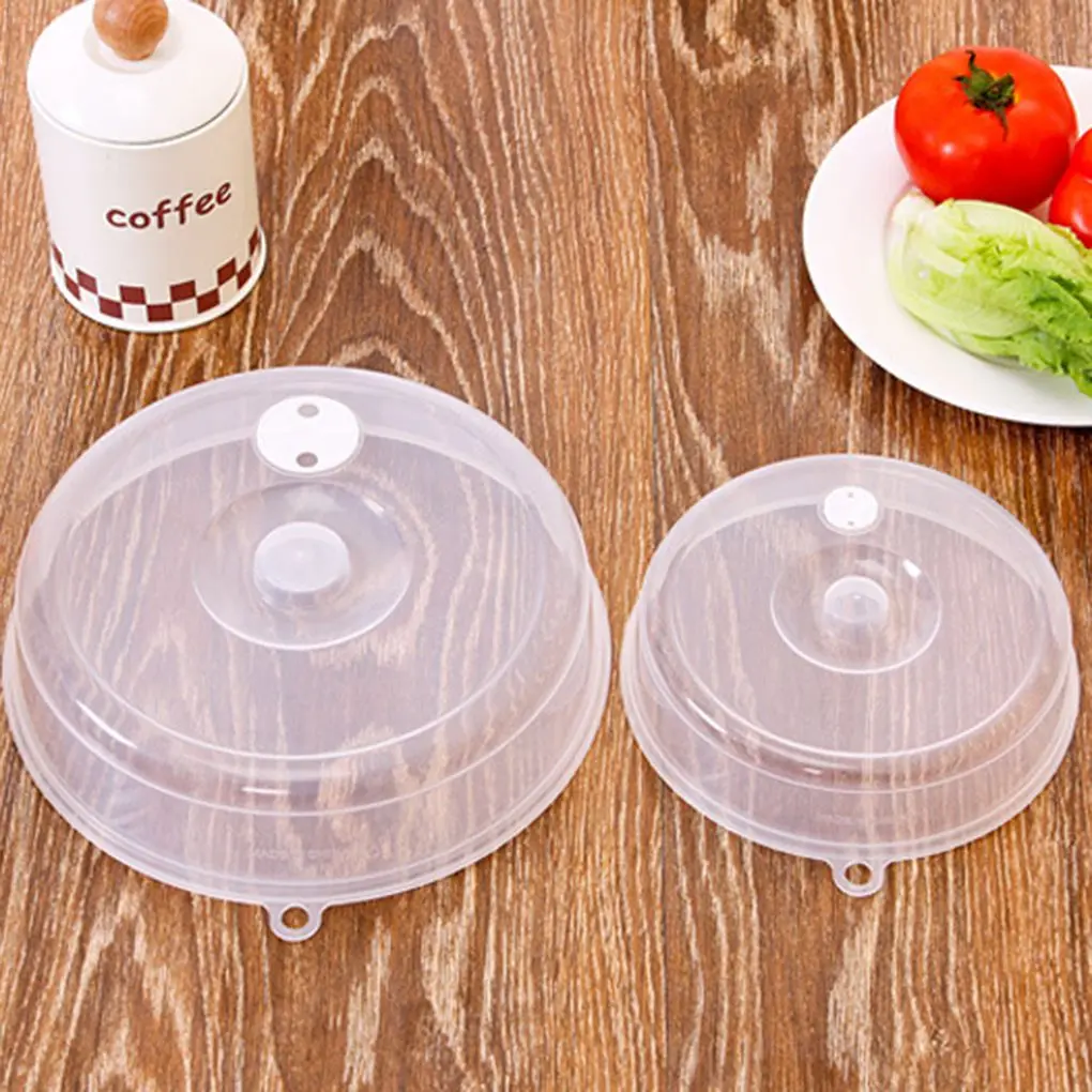 

Plate Cover Anti-Splatter Lid for Microwave with Steam Vent Bowl Food Protection Dome Plastic
