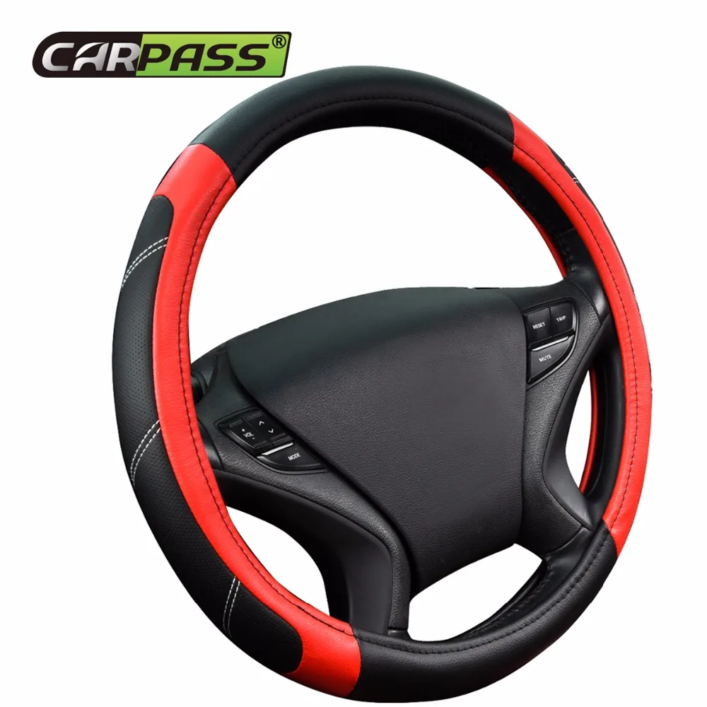 Car Steering Wheel Covers Four Colors Aritificial Leather Universal