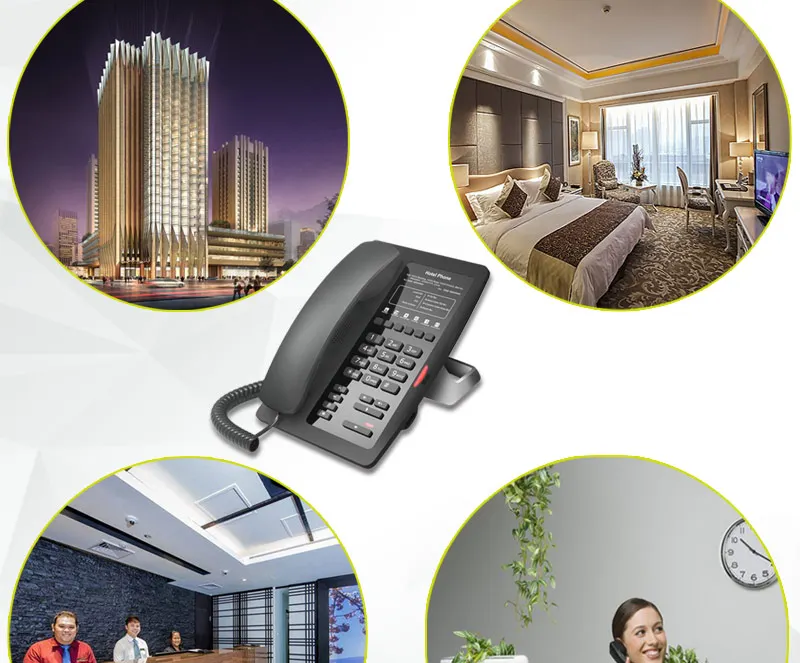 Отель спальня телефон, SIP телефон для 5 звезд гостиничный номер дизайн роскошный VoIP телефон