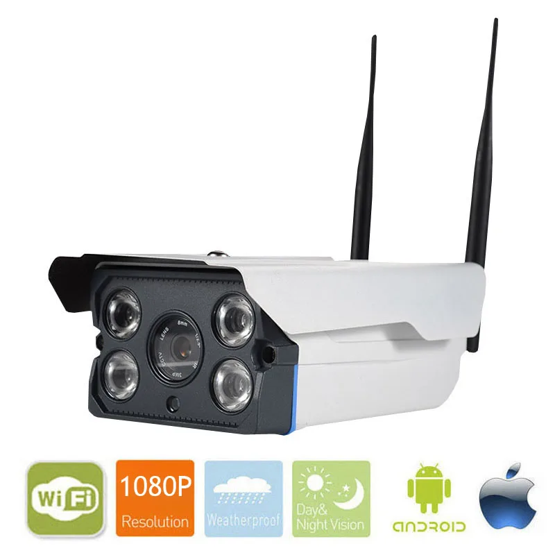 

Outdoor WiFi Camera 1.0MP 1.3MP 2.0MP 1080P Megapixel HD CCTV Wireless Bullet IP Camera Surveillance Security System Home
