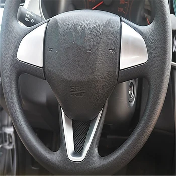 

WELKINRY car auto sedan cover styling for Honda CITY GM6 2014 2015 2016 2017 ABS chrome steering wheel cap sticker trim