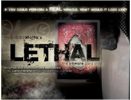 Lethal by Bobby Motta-магический трюк, аксессуары, сценический магический реквизит, иллюзия, профессиональная магия, веселье, волшебные игрушки