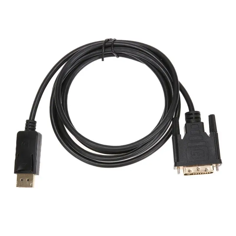 1,8 m Thunderbolt 1080P поддерживаемый дисплейный порт к DVI адаптерному кабелю