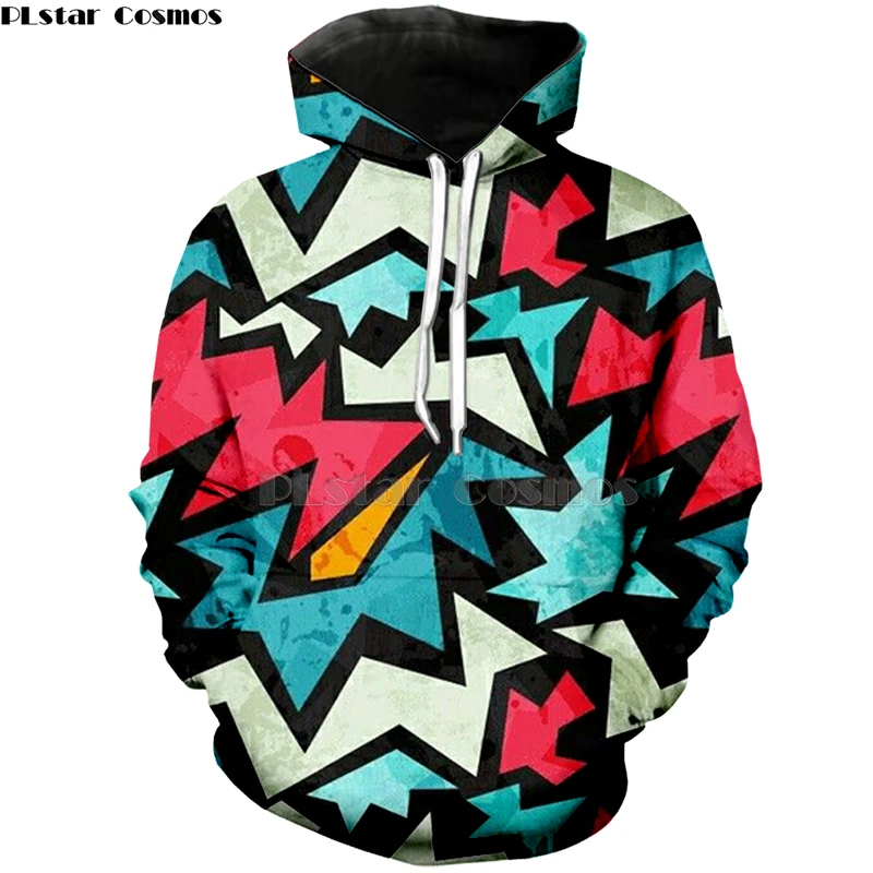 

Funny Hoodies Men Zipper Sweatshirt 3D Hoodie colorful Graffiti Pullover Streetwear Hoody Anime Tracksuit hoodie new streetwear