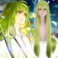 Аниме Fate/Grand заказ косплэй парики Enkidu Косплей 100 см зеленые парики Хэллоуин Карнавал вечерние косплэй парики