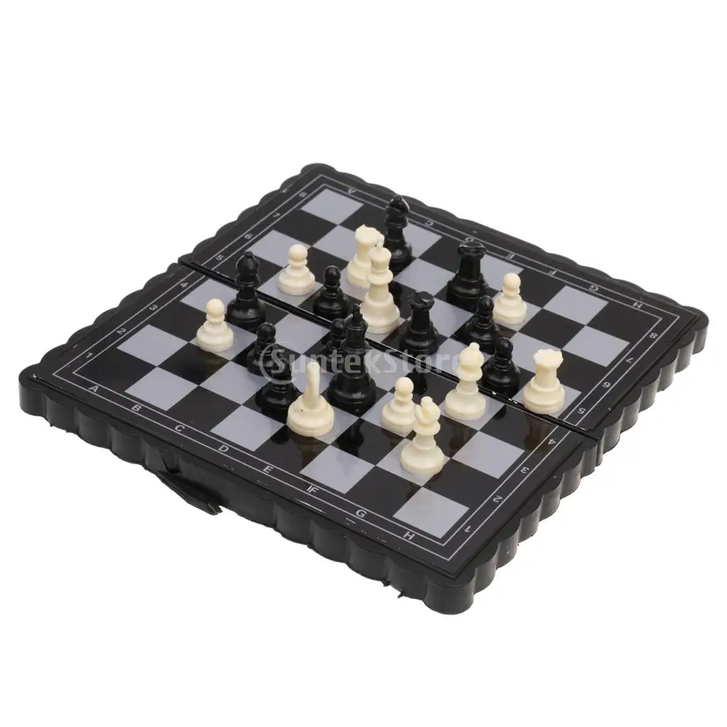 Pocket Portable Folding Chessboard Chess Set Pieces Toy Kid