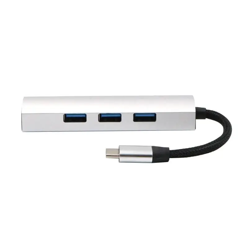 4-Порты Тип-C USB3.0 концентратор 5gbps высокой Скорость переходник-разветвитель для ПК