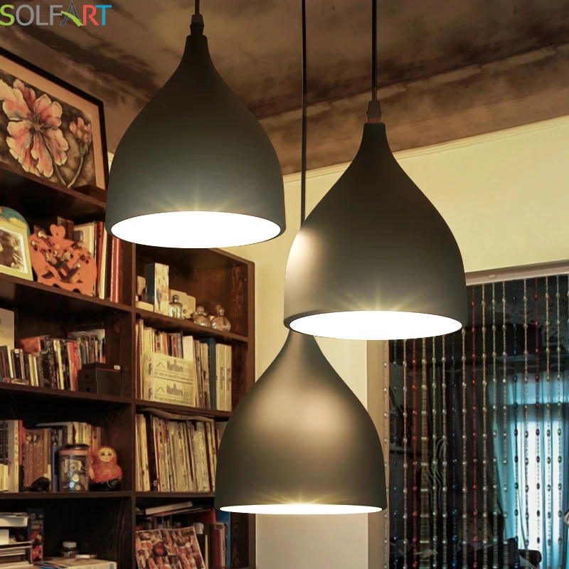 

Pendant Lights E27 Lampara Lamps Cord Pendant Dining Room Lustres Abajur Hanglampen 90-260v Kitchen Bar Loft Light Fixtures