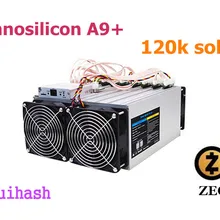 Б/у Zcash Miner ZCL ZEC Asic Mining Machine Innosilicon A9+ ZMaster 120k sol/s Equihash Miner лучше, чем A9 Antminer Z9 Z11