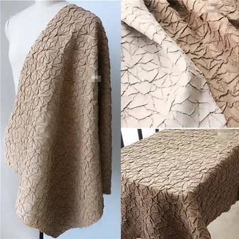 

50cm*65cm/piece Pure hand three-dimensional texture folding folding three-dimensional concave and convex crack designer fabrics
