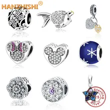 Подходит к оригинальному браслету Pandora серебряные бусины 925 пробы стрекоза на лугу ажурные подвески для женщин DIY Изготовление ювелирных изделий