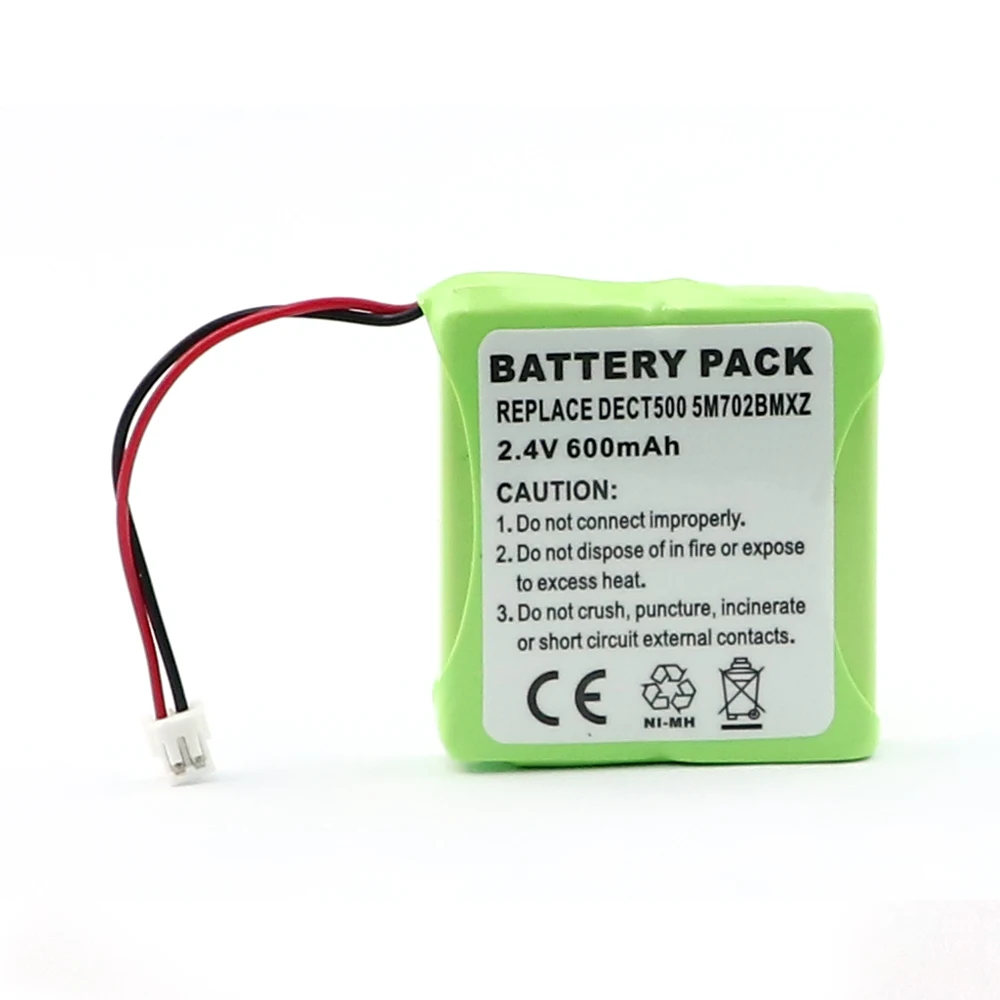 MELASTA 2 шт 2,4 V 600mAh NiMH аккумулятор для Medion MD81877, Slim DECT500, TeXet DECT TX-D7400, 5M702BMXZ беспроводной телефон