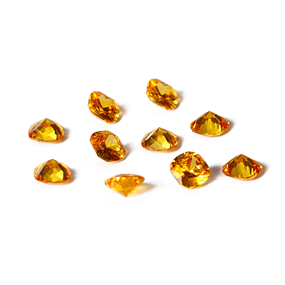 12x12MM Square Cut Citrine Stones 12.5ct Loose Gemstone Jewelry Gifts 10 pcs/set