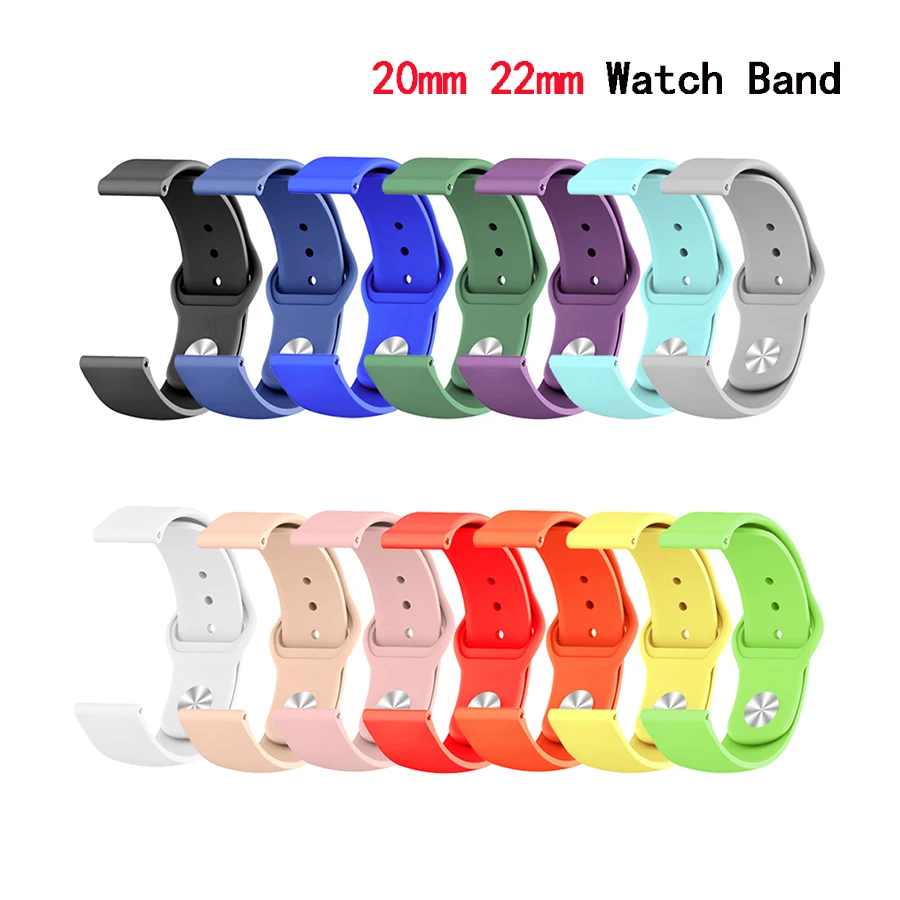 

22mm 20mm Band for Samsung Gear S3 S2 Galaxy Watch 46mm 42mm Strap Accessories for Samsung Galaxy Watch Active
