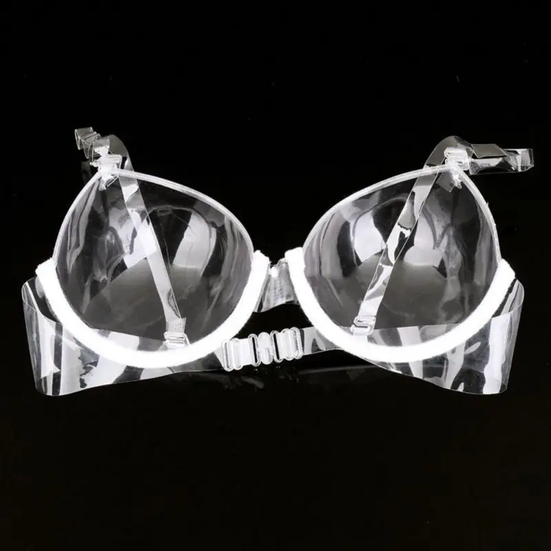 Прозрачный пластиковый одноразовый невидимый бюстгальтер женские невидимые плечевые ремни, собранные без стального кольца бюстгальтер