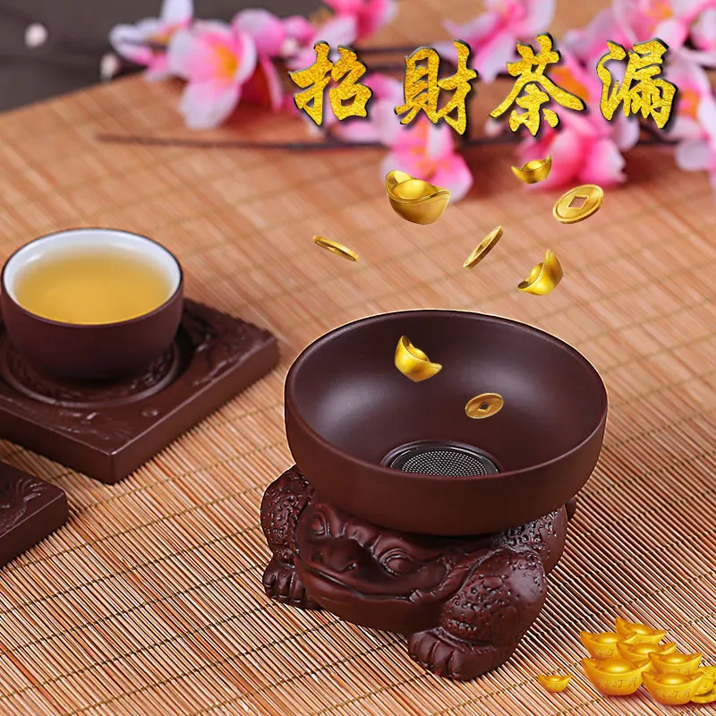 

Lucky Jin chan Zisha Tea Filter Set Mesh Strainer Kung Fu ceramics Tea Strainers accessories funnel 304 Stainless Steel Filter