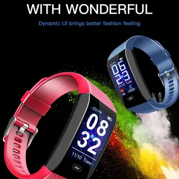 

TEAMYO Heart rate monitoring ECG blood pressure IP67 fitness tracker smart bracelet with Wrisatband smart watch for Android IOS