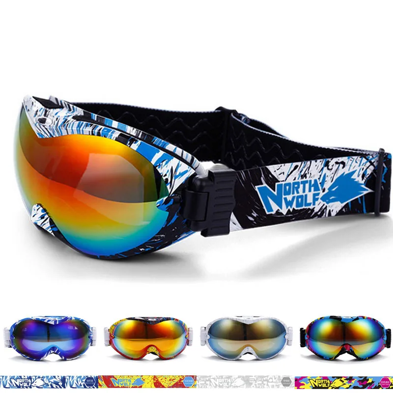 Prix pour Nouveau Snowboard Lunettes de Ski Double Lentille Anti-brouillard Grand Sphérique Professionnel Motocross Lunettes de Ski Unisexe Multicolore De Neige Prix pour Nouveau Snowboard Lunettes de Ski Double Lentille Anti-brouillard Grand Sphérique Professionnel Motocross Lunettes de Ski Unisexe Multicolore De Neige