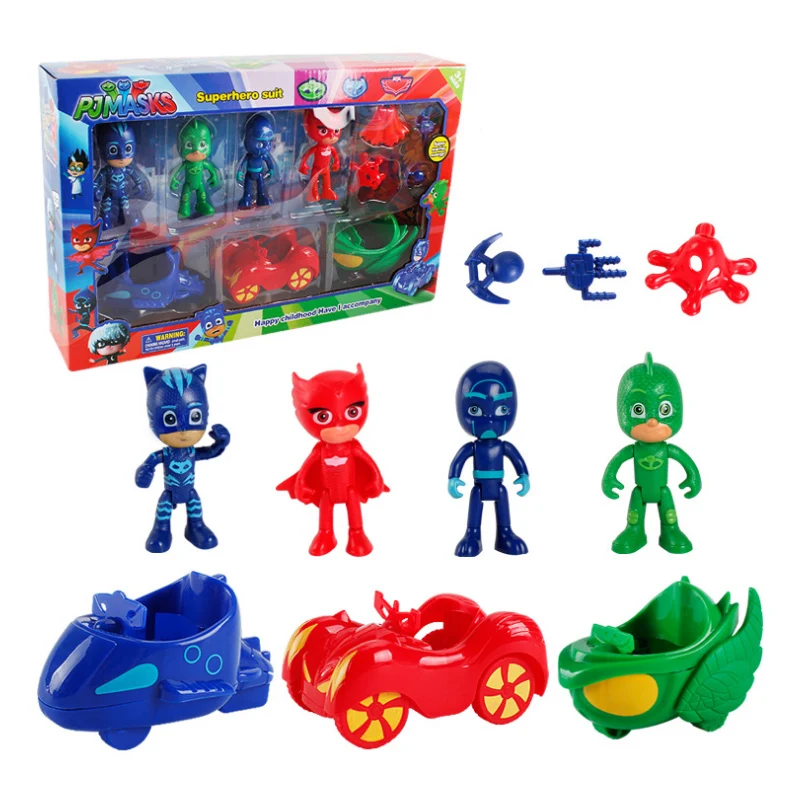 

Pj masks Figure 7pcs Pj Masks Characters Catboy Owlette Gekko Cloak Action Figure Toys Boy Birthday Gift Plastic Dolls