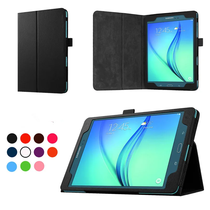 Твердый кожаный чехол для samsung Galaxy Tab A 8,0 ''T350 T355 SM-T355 SM-T350 Подставка для планшета складной защитный чехол