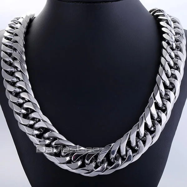 Модное мужское ожерелье 18 мм из нержавеющей стали|jewelry sets on sale|jewelry bunnyjewelry locket |