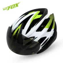 2017 BATFOX New Arrive Cycling Helmet Ultralight Bike Bicycle MTB Road Casco Ciclismo With Glasses Grey Lens 5 Colors Unisex