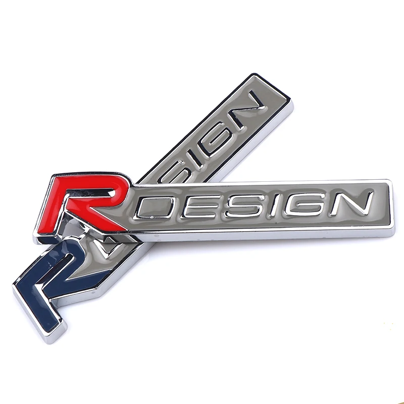 Red Badges autocollants 3D en métal, emblème de voiture R, pour Volvo XC90 S60 CX60 V70 S80 V40
