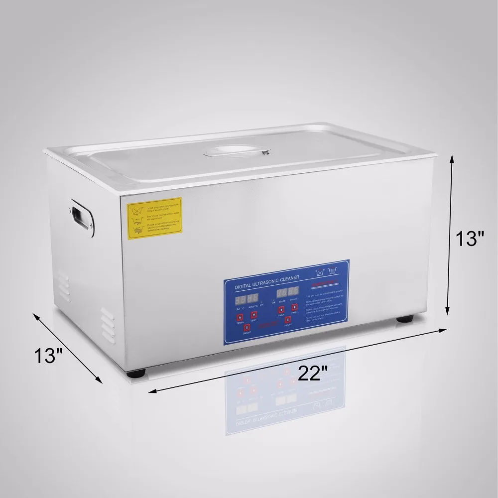 

High efficiency Ultrasonic Cleaner 100A 30L 220V for Jewelry Watch Cleaning Industry Heated with heating function