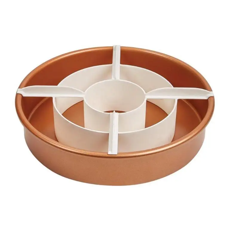 3pcs/Set Cake Baking Pans Stainless Steel DIY Cake Pans Chocolate