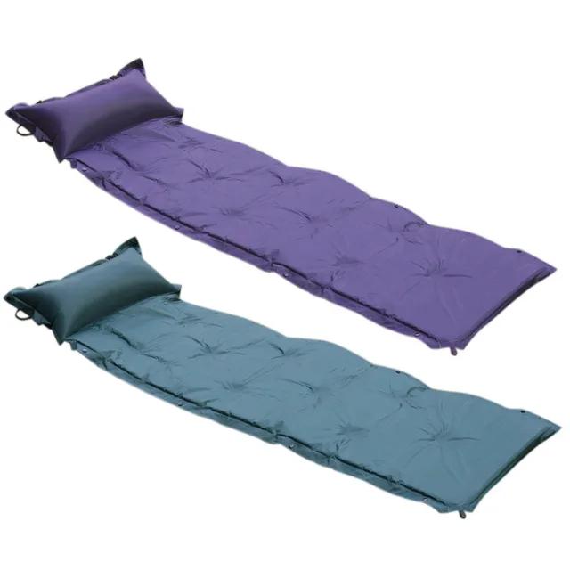 2 Color Outdoor Camping Travelling Automatic Inflatable Cushion Air 2 Color Outdoor Camping Travelling Automatic Inflatable Cushion Air Mattress With Pillow Self Inflating Mat